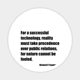 Feynman Successful Technology Black Magnet